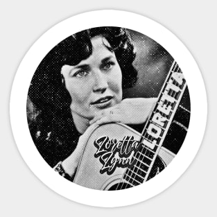 Loretta Lynn in guitar 23 Sticker